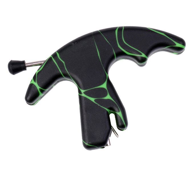 Plastic Compact Thumb Activated Archery Release  For Compound Green
