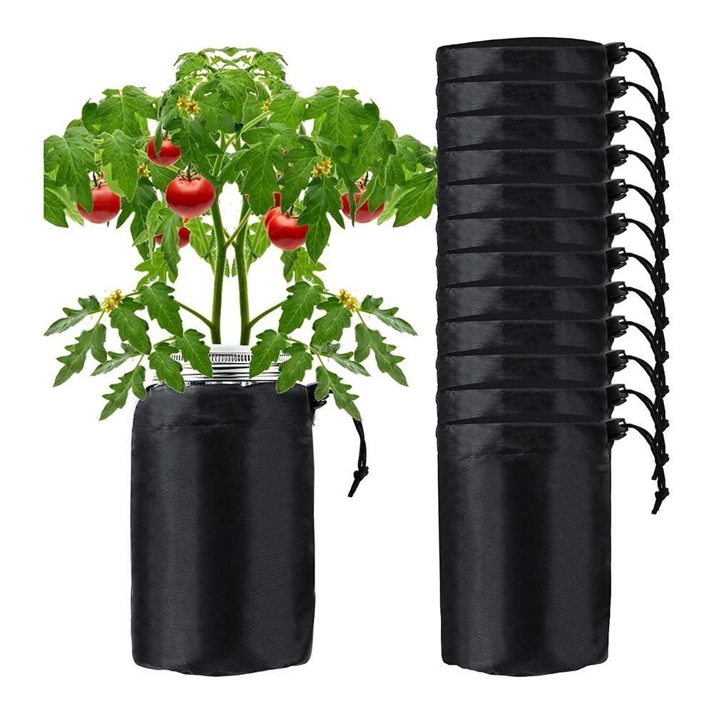 12Pcs Blackout SleevesWide Mouth Jar Grow Cover Hydroponic Container Sheathfor Keep Light Out