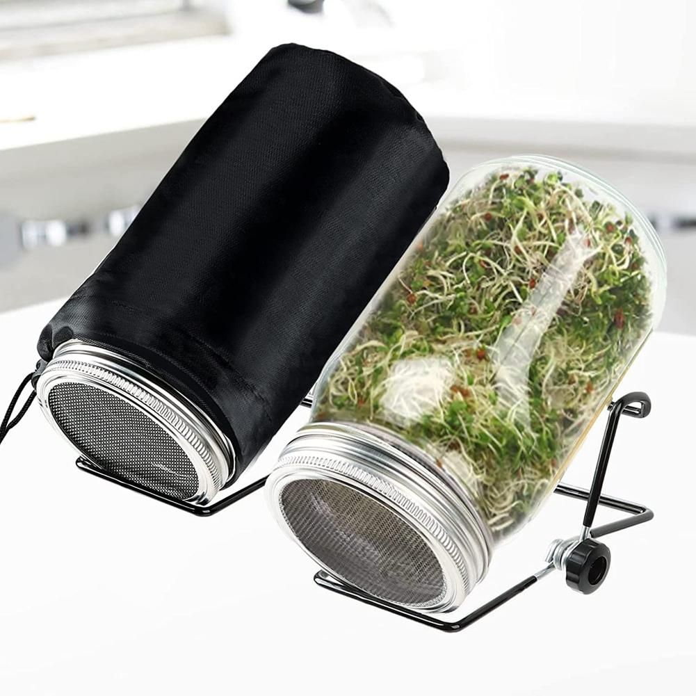 12Pcs Blackout SleevesWide Mouth Jar Grow Cover Hydroponic Container Sheathfor Keep Light Out