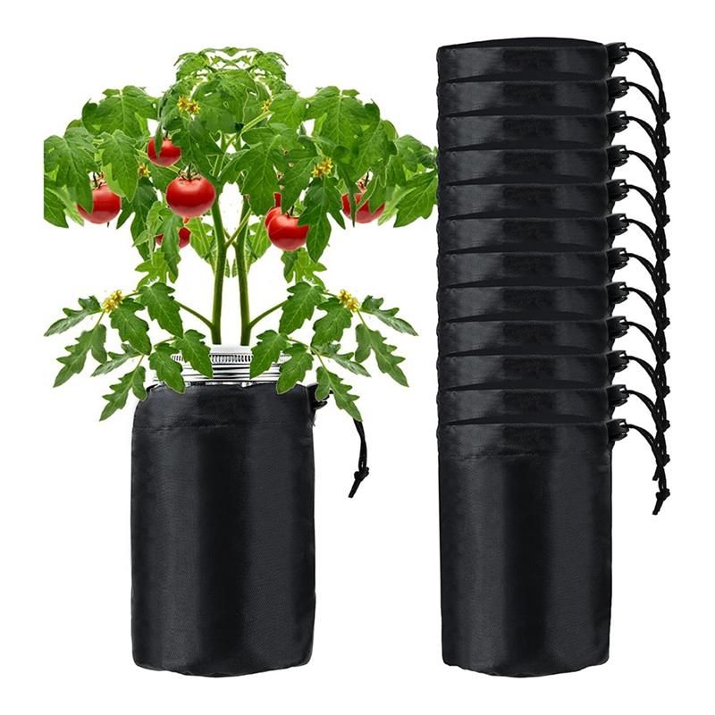 12Pcs Blackout SleevesWide Mouth Jar Grow Cover Hydroponic Container Sheathfor Keep Light Out