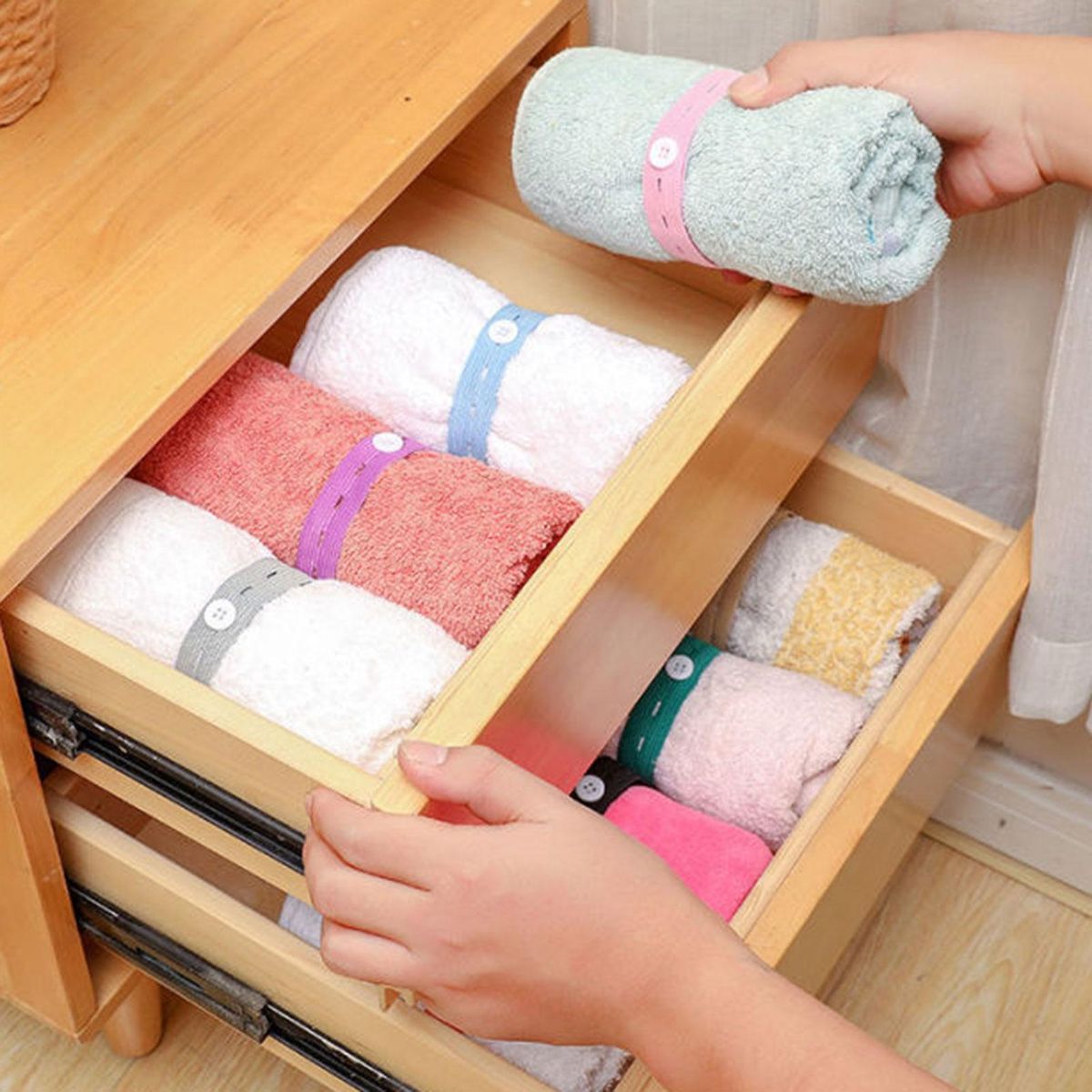 10Pcs Storage Band Pillow Quilt Storage Strap Multicolor