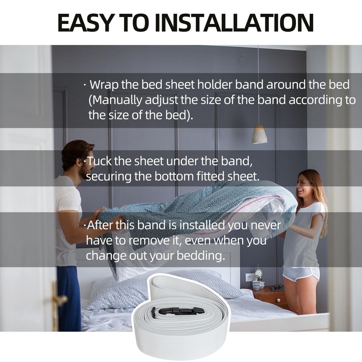 Sheet Clip Elastic Bed Sheet Fastener Secure Versatile Wardrobe