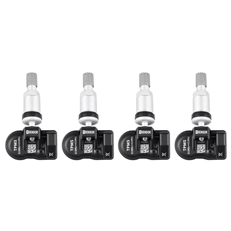 4 Piece Tire Pressure Sensor Fit For AUTEL Tire Pressure Monitoring System 433Mhz 315MHZ Sensor Universal 2 In 1
