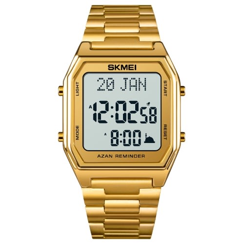 1763 Unisex Wristwatch With Islamic Calendar - Gold
