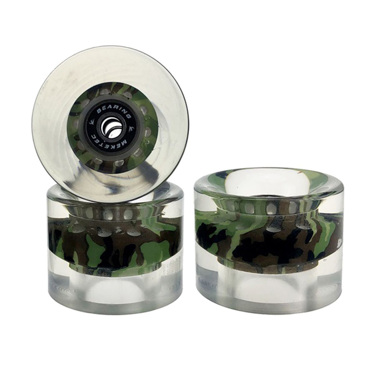 4x Durable 80A Skateboard Wheels Green