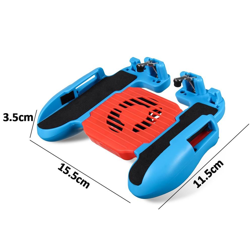 H5 Mobile Phone Gamepad Grip Controller Fire-Button Shooter Cooling Fan Trigger Fire-Button For IPhone For Free-Fire