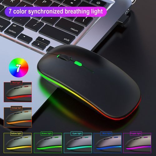 2.4G Wireless Mouse Slim Rechargeable 3 Adjustable DPI