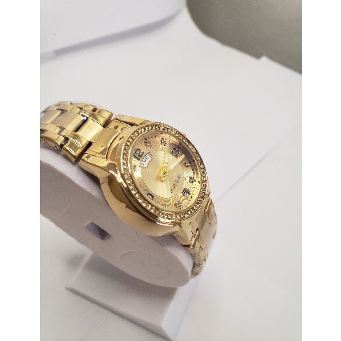 Gold Studded Time And Date Watch