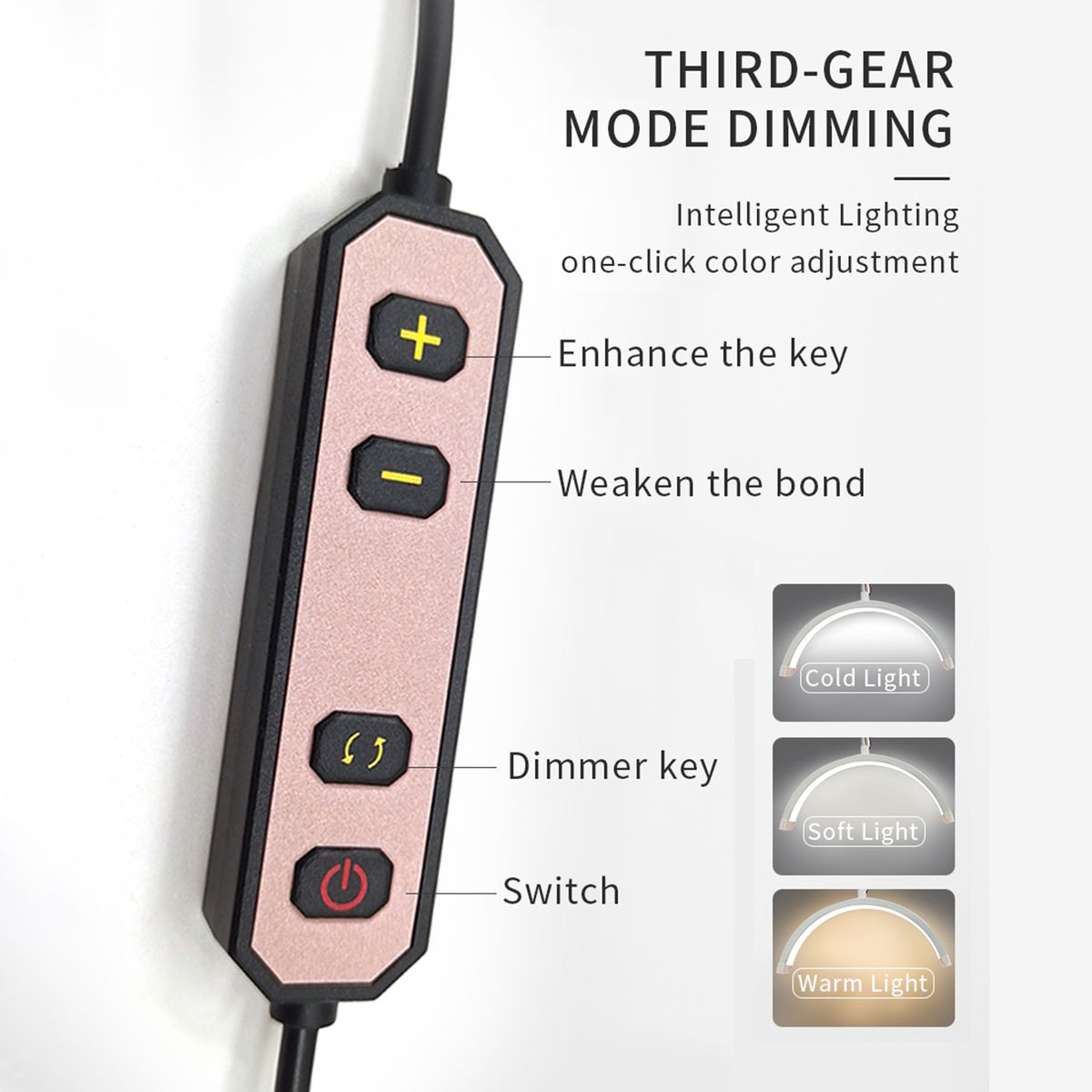 HD-M3X Desktop LED Video Light Fill Light 3000K-6000K