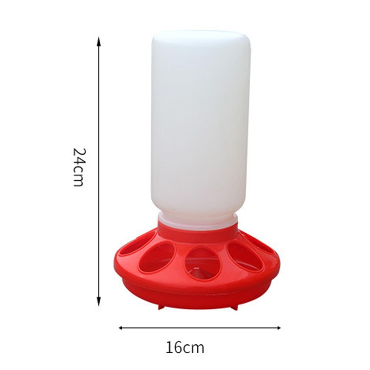 Sturdy Chicken Feeder Feather-friendly Poultry Feeders 2 Pack Red