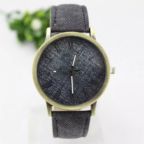 Unisex Denim Watch- Grey