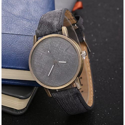 Unisex Denim Watch- Grey