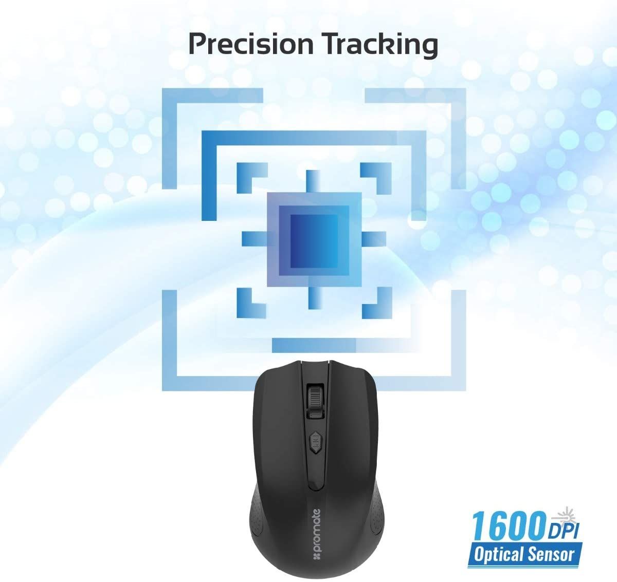 Ultra Fast Wireless Optical Mouse - Clix-8 - Mac OS/ Windows/ Android