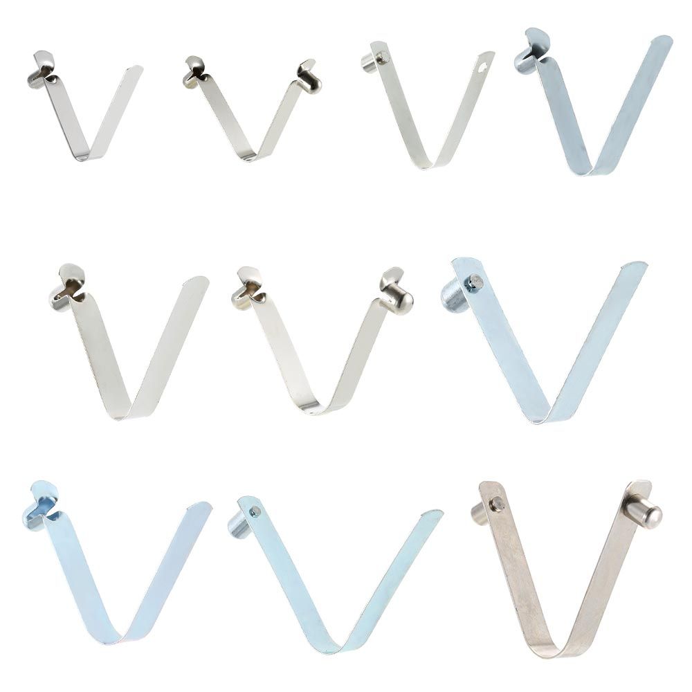 6pcs Kayak Paddle Spring Clips Tent Pole Clips Push Button