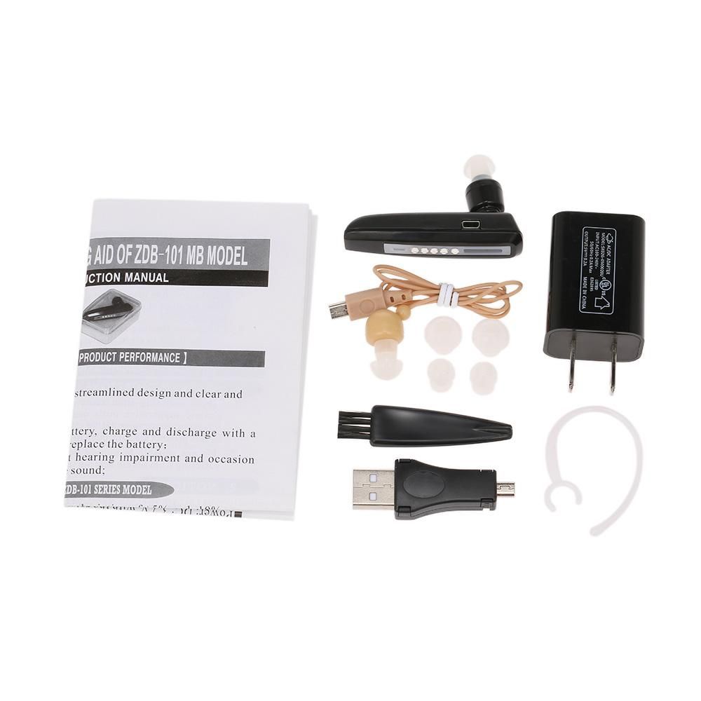 Invisible Mini Hearing Aid Rechargeable For Elderly Binaural Sound Amplifier Hearing Aids Digital Deaf Ear Care Tool Devices