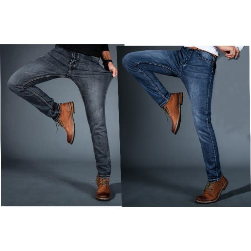 Men's Jeans Bundle - Black & Blue - 2 Pieces