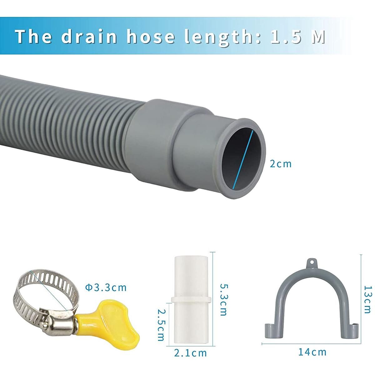 Drain Hose Extension Set Universal Washing Machine Hose