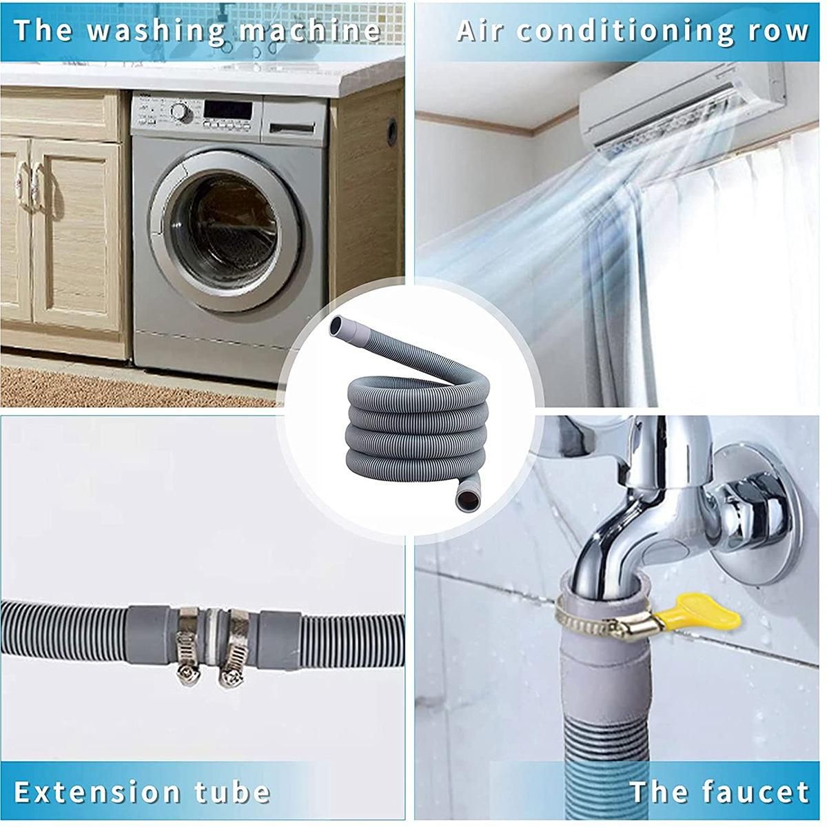 Drain Hose Extension Set Universal Washing Machine Hose