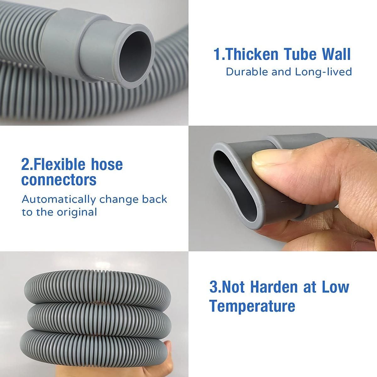 Drain Hose Extension Set Universal Washing Machine Hose