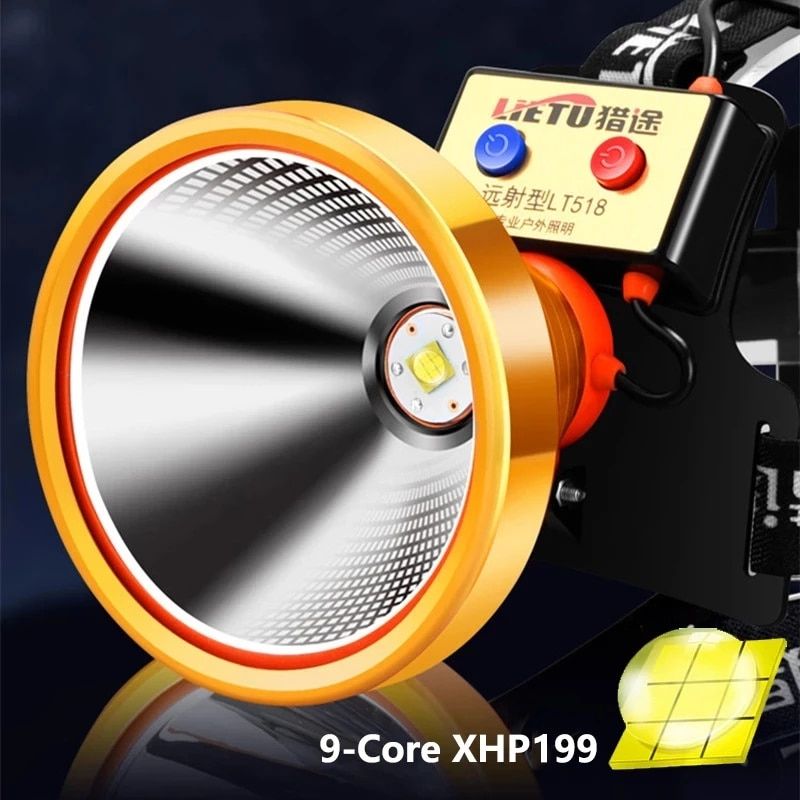 1000000LM XHP199 Powerful Led Headlamp Most Brightest