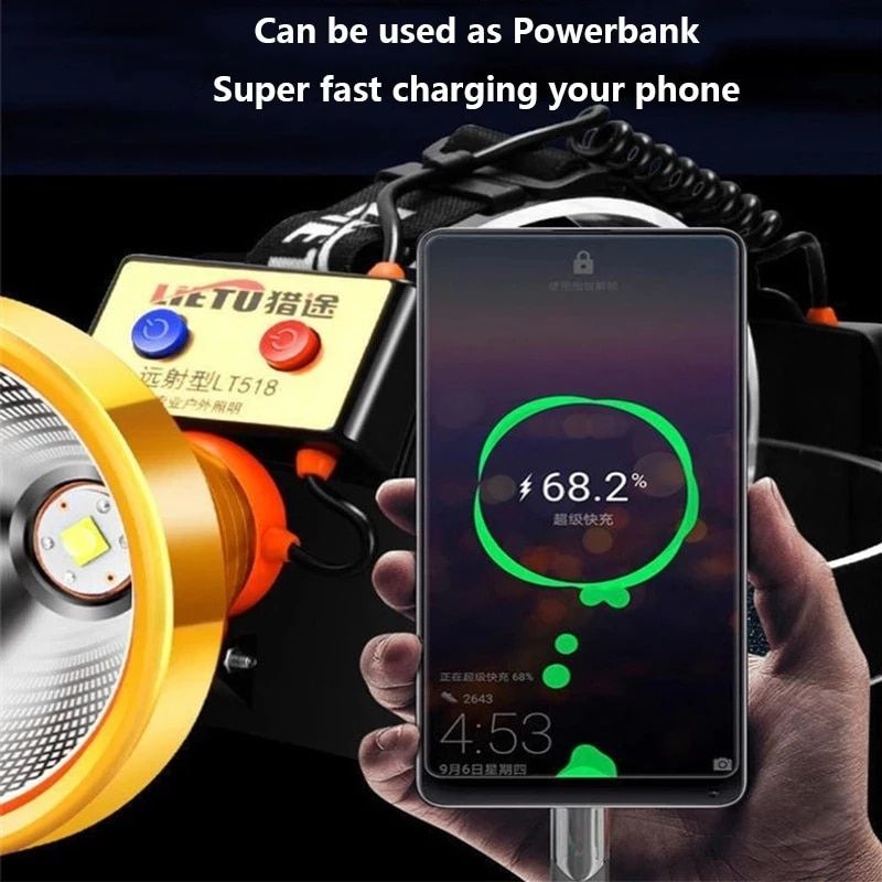 1000000LM XHP199 Powerful Led Headlamp Most Brightest