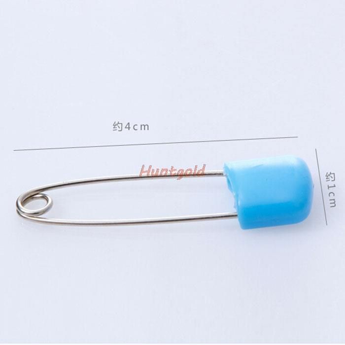 Top Sell Pratical Mini 50pcs Colourful Solid Plastic Safety Baby Pins Oversleeve Bib Cloth Pins Products