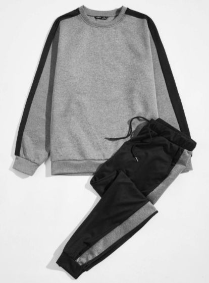 Classy Well-tailored Up & Down Jogger Pant - Grey & Black