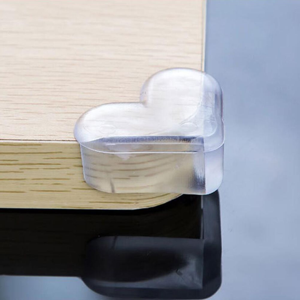 4PCS New Love Heart Desigh Baby Safety Silicone Protector Table Corner Edge Guards Cover Children Anti Collision 5*4*2CM