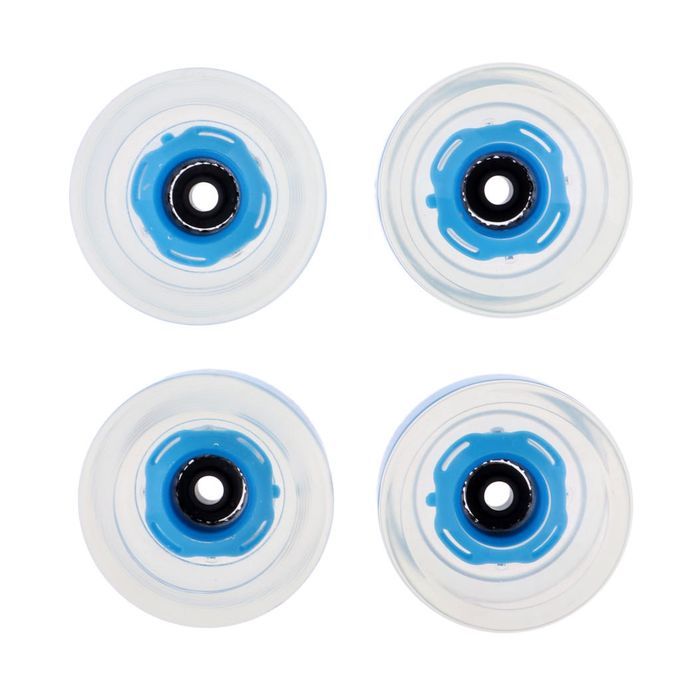 4x Skateboard Light-Up Wheels Longboard Replacement Magnetic Blue