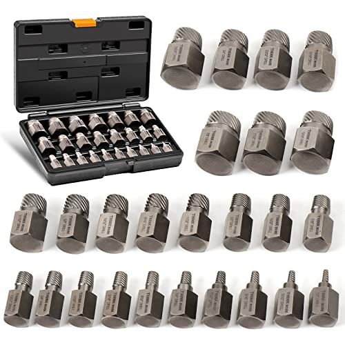 THINKWORK Screw Extractor Set 25Piece Easy Out Bolt Extracto