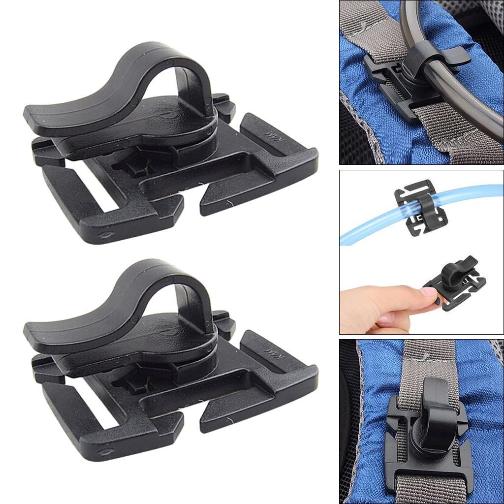 2x 2x Water Tube Clip Water Pipe Clamp Fixture Webbing Buckle For