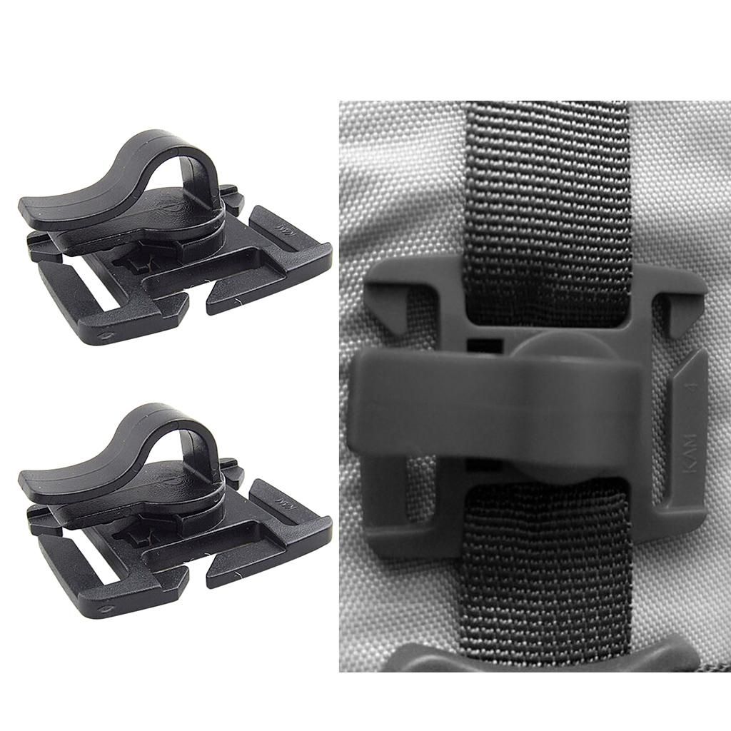 2x 2x Water Tube Clip Water Pipe Clamp Fixture Webbing Buckle For