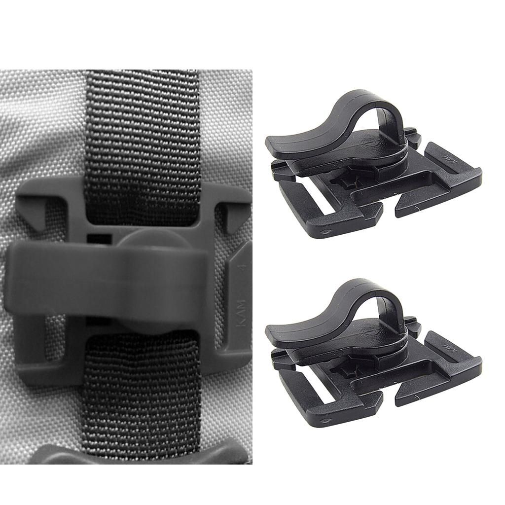 2x 2x Water Tube Clip Water Pipe Clamp Fixture Webbing Buckle For