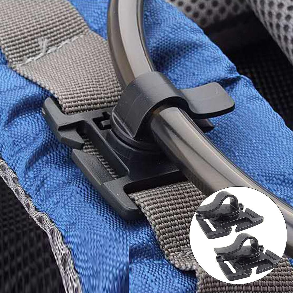 2x 2x Water Tube Clip Water Pipe Clamp Fixture Webbing Buckle For
