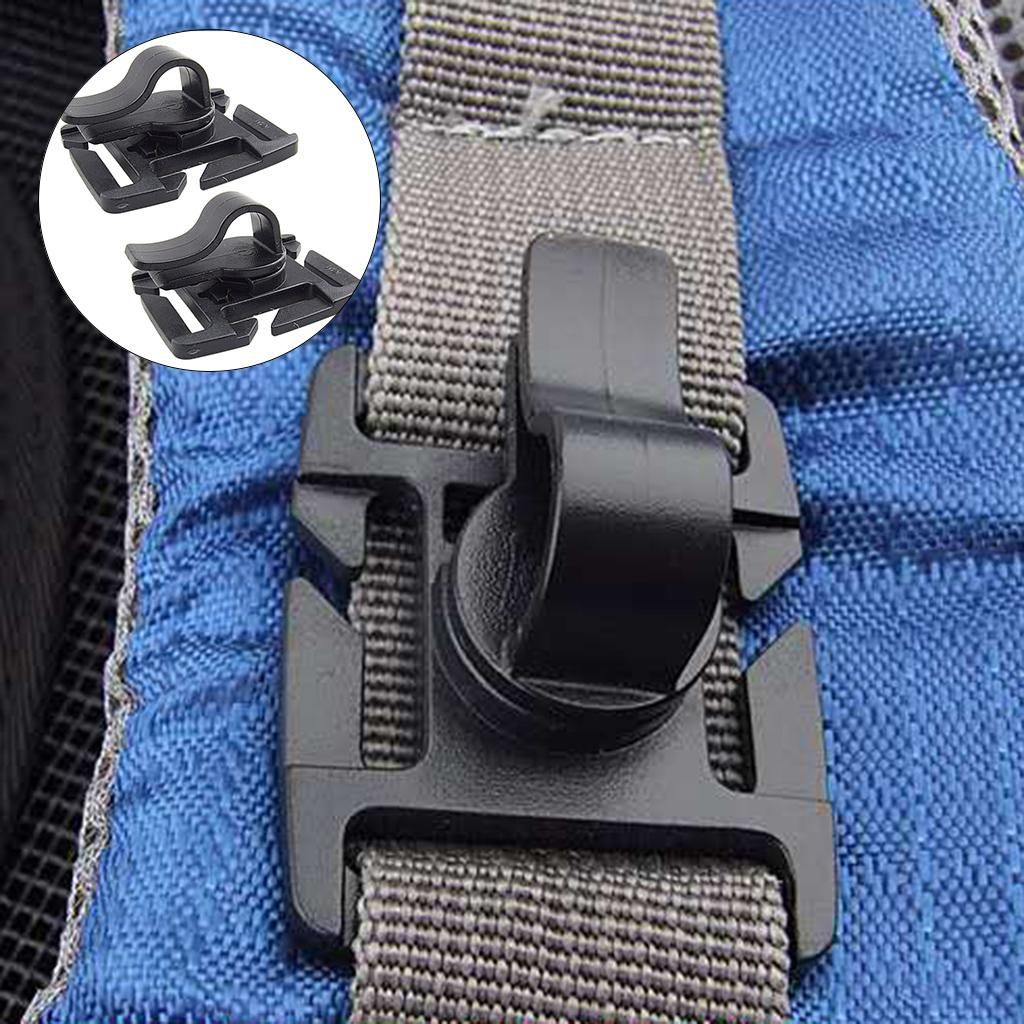 2x 2x Water Tube Clip Water Pipe Clamp Fixture Webbing Buckle For