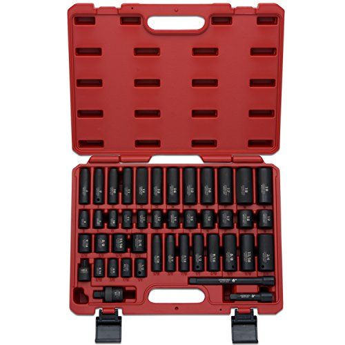 NEIKO 02440A 38InchDrive Impact Socket Set SAE Sizes 516 To