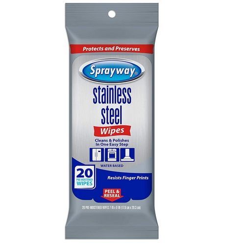 Stainless Steel Wipes Water-Based 20C Case Of 6