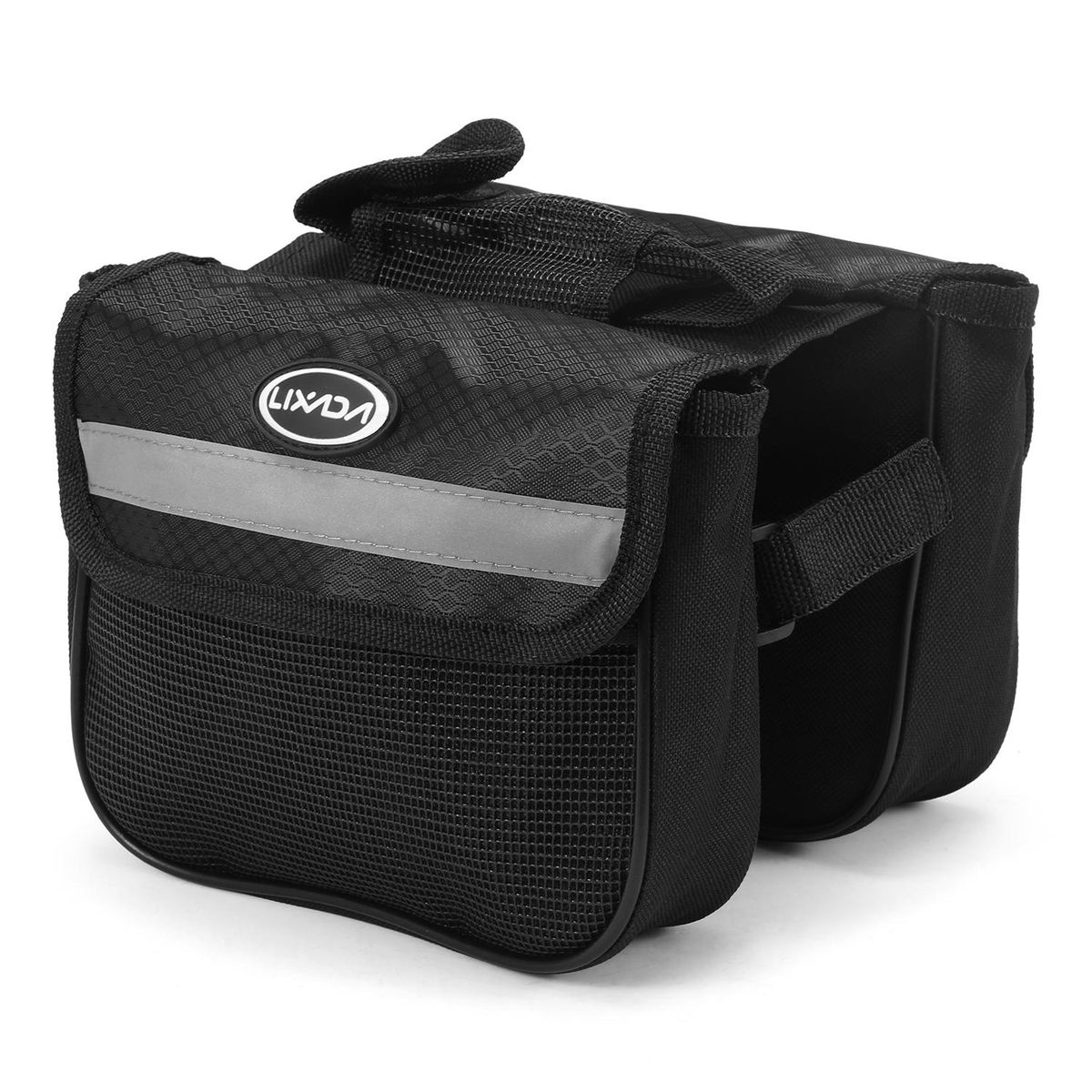 Lixada Cycling Bike Top Tube Bag Mountain Bicycle Front Frame Double Pannier Bag Pack