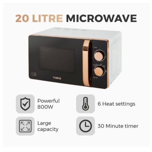 Manual Microwave Oven - 800W -20L