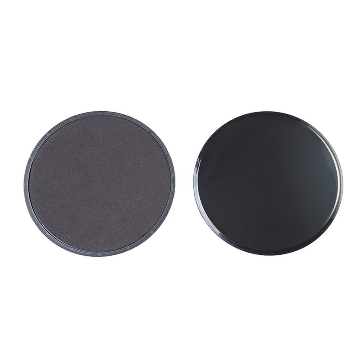 2Pcs Gym Fitness Yoga Plate Glide Slide Workout Slider Gliding Discs Black