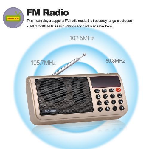 Rolton Rolton W405 FM Digital Radio Portable USB Wired Computer Spe