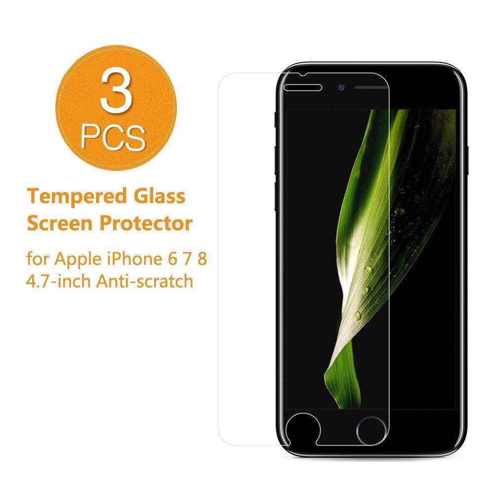 3PCS Full Coverage Protective Tempered Glass Film Phone