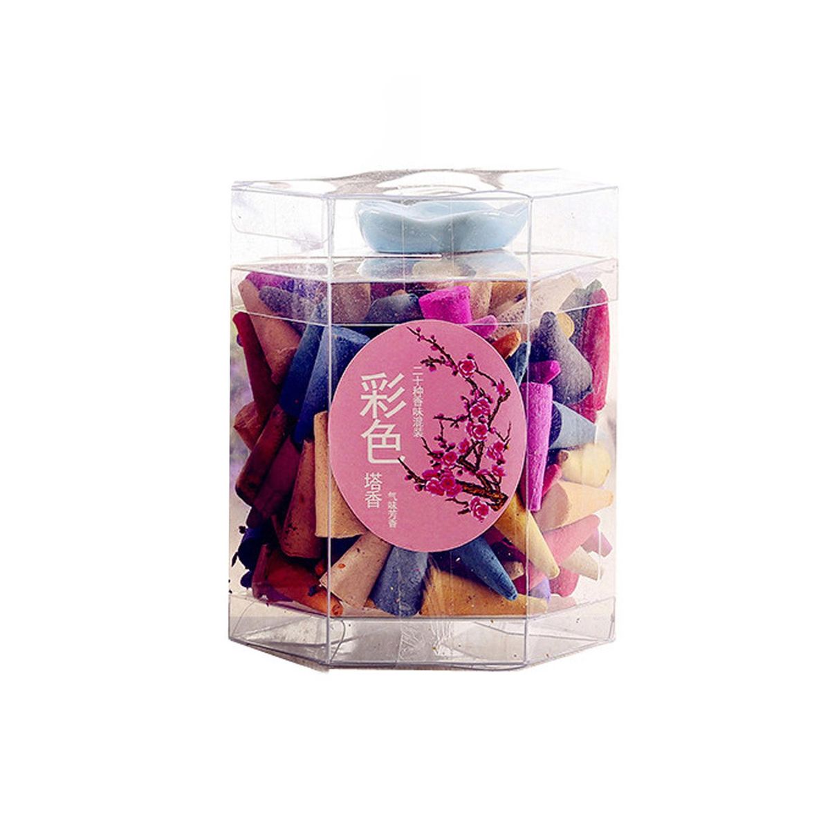 Incense Cones Mixed Natural Scents Cone Incense for Spa Yoga Meditation Aromatherapy