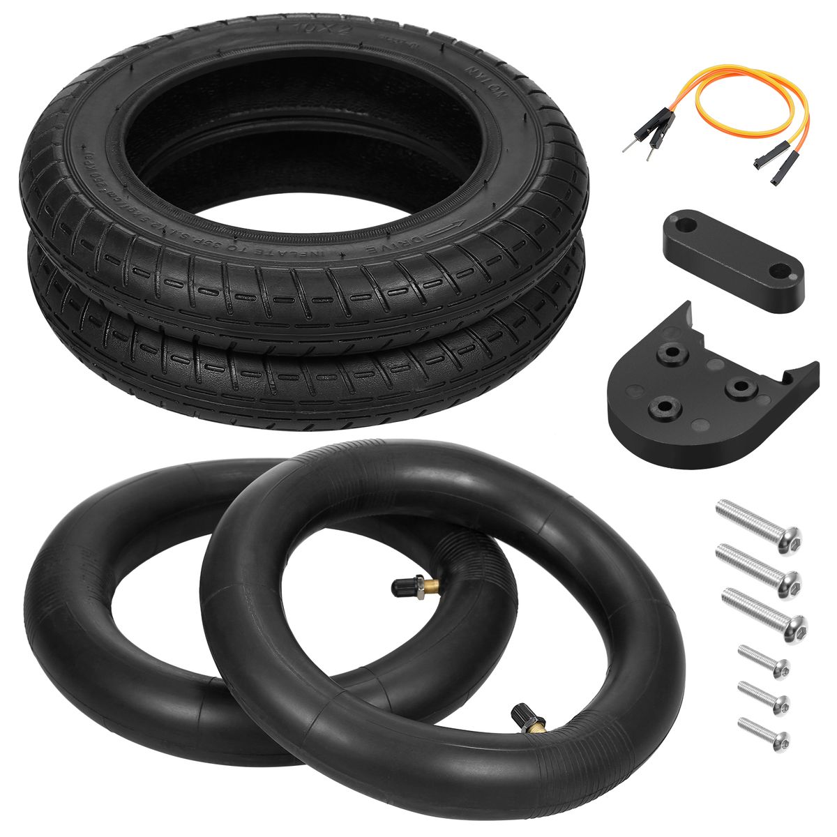 10 X 2.0 Inch Inflatable Inner Tube Outer Tire Wheel Set