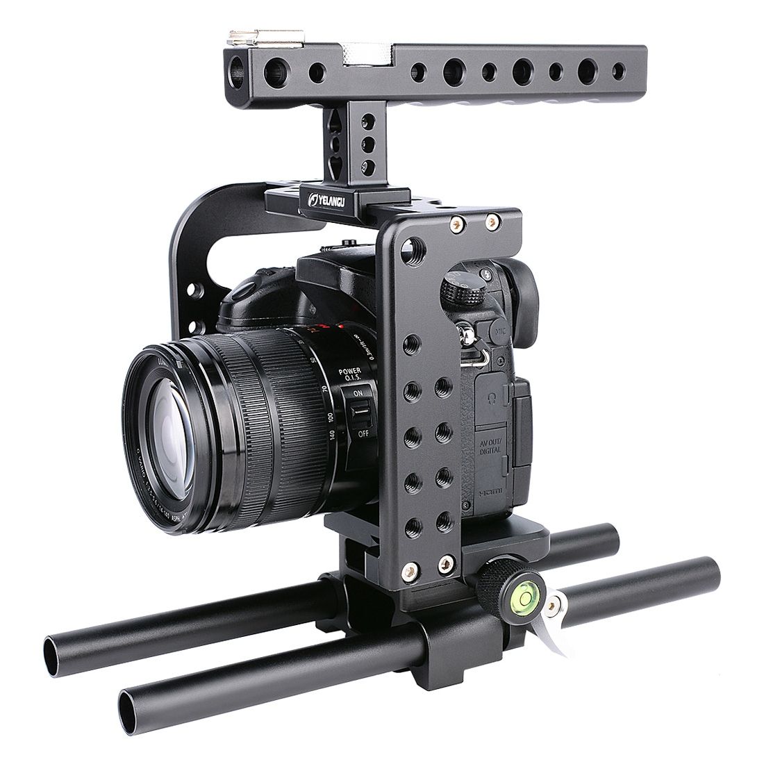 Video Cage Handle Stabilizer For Panasonic Lumix DMC-GH5