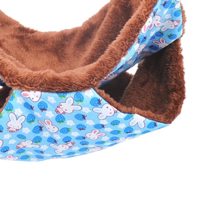 Pet Bird Hamster Ferret Rat Squirrel Hammock Hanging Cage Blue Rabbit