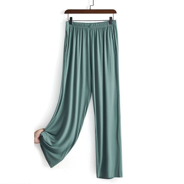(Army Green)Plus Size 7XL 150KG Spring Summer Solid Color Sports Pants Wide Leg Pants High Elastic Ladies Loose Homewear Big Pants SAB