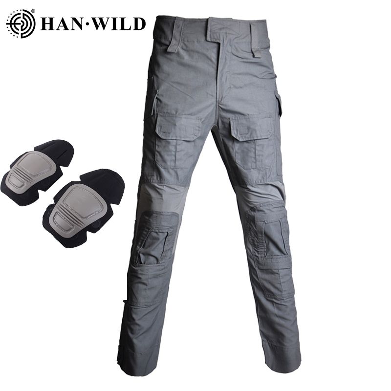 G3 Autumn Soldiers Combat Airsoft  Military Pants Elastic Cargo Casual Pants Trousers Gray