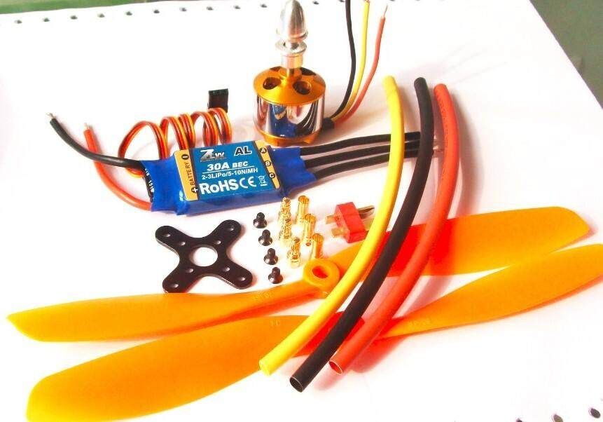 XXD 2212 Motor+ZTW AL30A Brushless ESC With 1045 Propeller KV1000