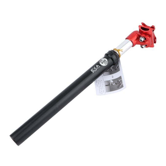 Bike Seatpost Alumium Alloy Oil Pressure Damping Seat 27.2mm Black Red